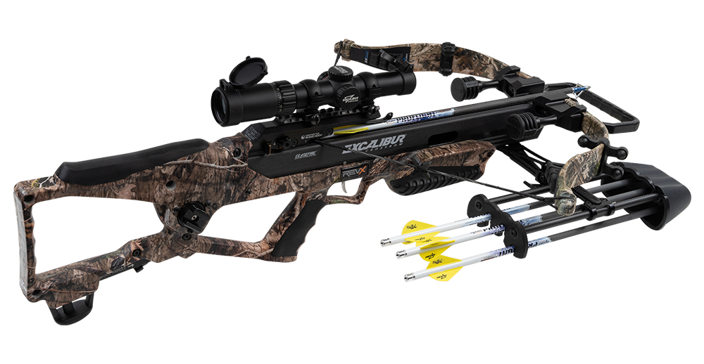 Excalibur RevX Crossbow Pkg w/Overwatch Scope Mossy Oak Country DNA