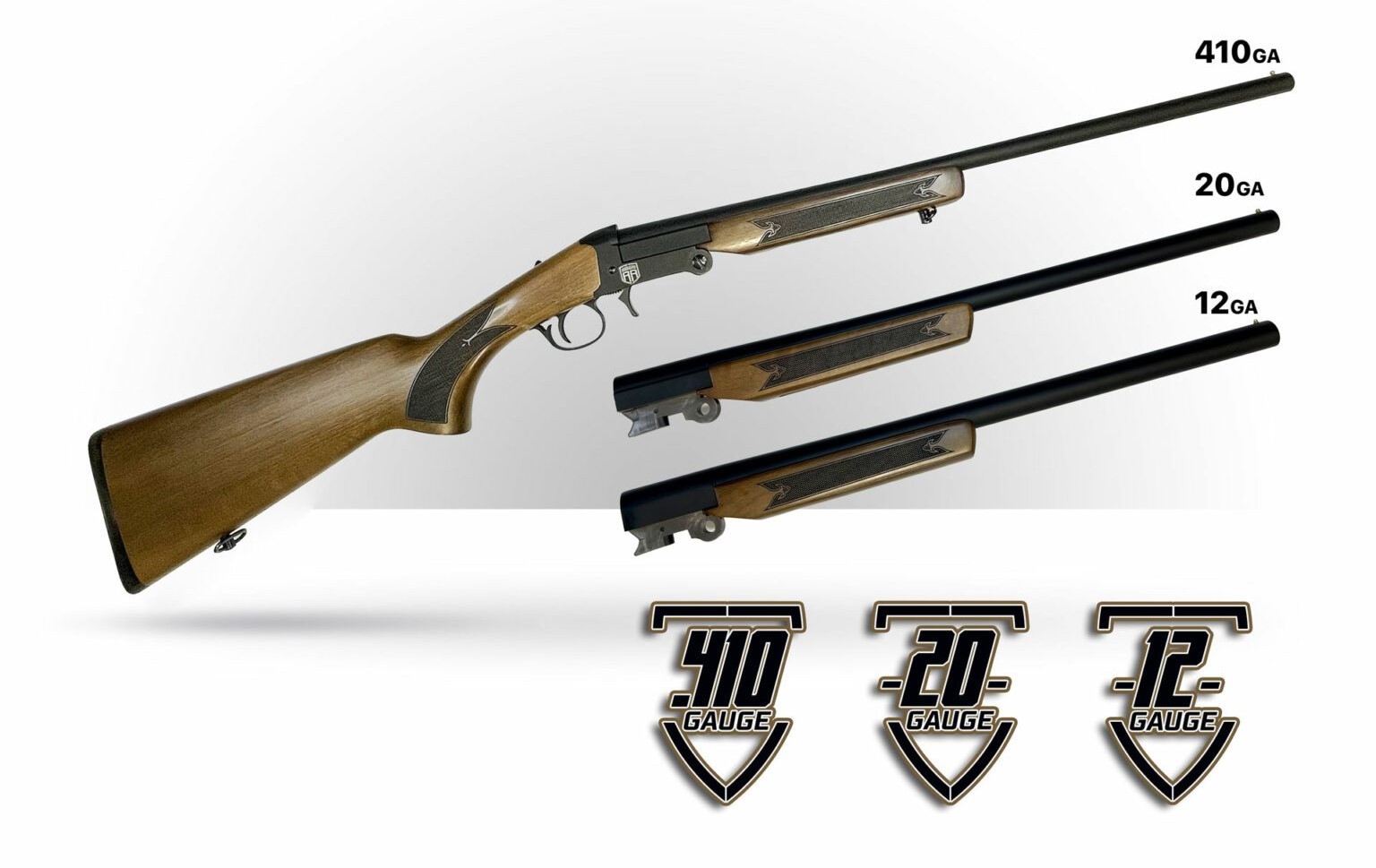 Revolution Armory TRI-SS Single Shot Shotgun 3-Barrel Combo  - Turkish Walnut